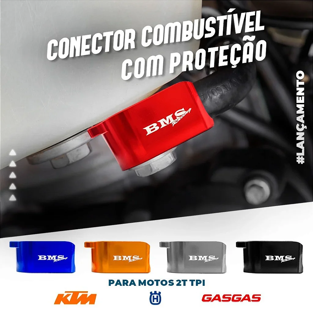 Conector De Combustible 2T TPI – BMS KTM – Naranja