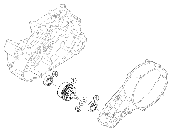 Despiece original completo de Eje de balance del modelo de KTM 660 Rally Factory Replica del año 2007