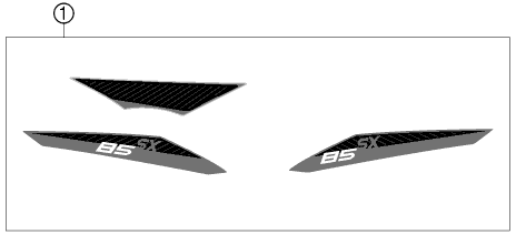 Despiece original completo de Kit gráficos del modelo de KTM 85 SX 19 16 del año 2013