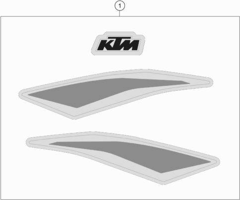 Despiece original completo de Kit gráficos del modelo de KTM  85 SX 19/16 del año 2020