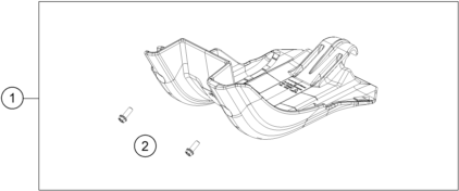 Despiece original completo de Cubre Cárter del modelo de KTM 150 EXC del año 2023
