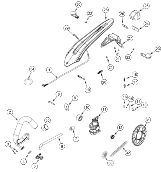 Despiece original completo de Otros del modelo de GASGAS TXT RACING 280 del año 2022