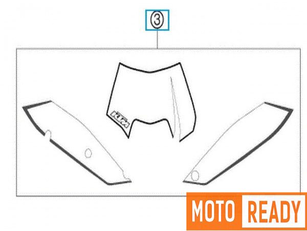 Recambio KTM - GASGAS DECAL KIT EXC/XC-W 2011