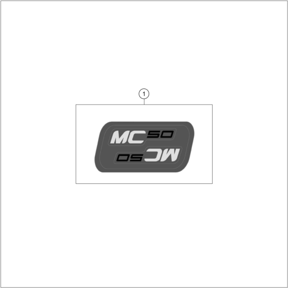 Despiece original completo de Kit gráficos del modelo de GASGAS MC 50 del año 2025