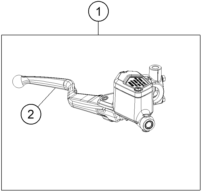 Despiece original completo de Bomba del freno de mano del modelo de KTM 125 ENDURO R ORANGE del año 2025