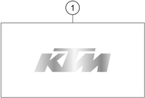 Despiece original completo de Kit gráficos del modelo de KTM 1390 SUPER ADVENTURE R del año 2025