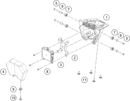 Despiece original completo de Rider assistance system del modelo de KTM 1390 SUPER ADVENTURE S EVO BLACK del año 2025